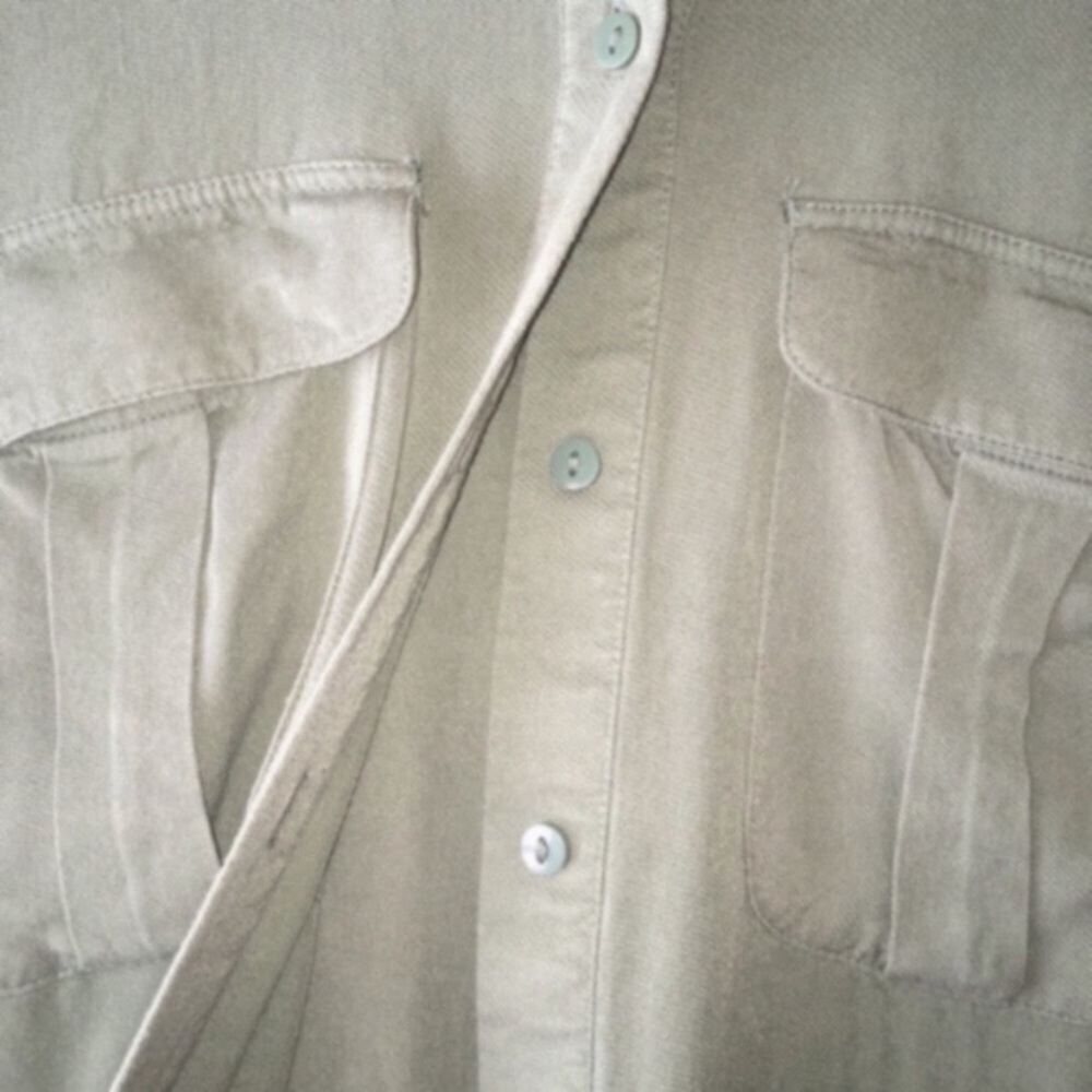 H&M Green Button Down - Picture 4 of 5